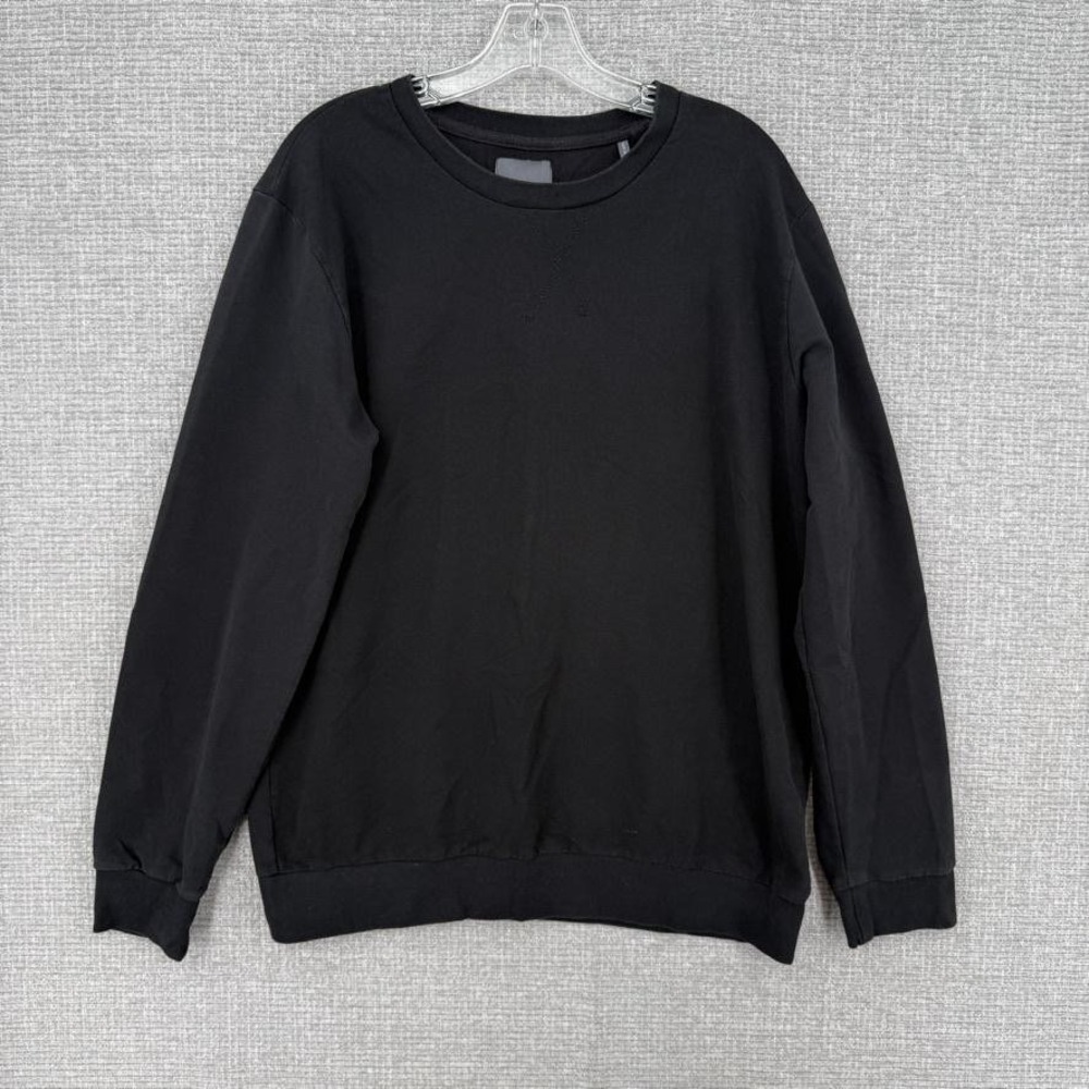 Koton Sweatshirt Mens XL‎ Black Pullover Heavyweight Fleece Crewneck Casual